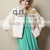 QD21769 Cute Sheared Rex Rabbit Fur Jacket From China thumbnail-2