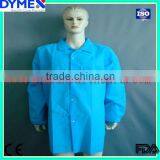 Disposable Light Weight Long Sleeve Knee Length Lab Coat thumbnail-1