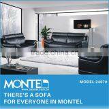 Germany Living Room Leather Black Asian Sofa thumbnail-1