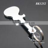 Anodizing Aluminum Guitar Shaped Pocket Creative Gift Metal Guitar Keychain Bottle Opener thumbnail-3
