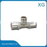 Brass Sleeve Screw Fittings Male Female Tee/compression Fittings for PE/AL/PE Pipes thumbnail-1