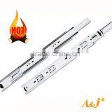 1.2x1.2x1.5mm Furniture Hardware 3-fold Ball Bearing Slide Kitchen Cabinet Drawer Slide Channel Supplier's Choice thumbnail-3