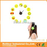 funny smile wall stickers clock for living room