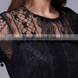 Latest Design Lady's Tassel Sexy Lace Evening Dress/ thumbnail-6