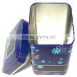 Square-shaped Tea Tin Boxes,Tea Tin Packaging Box for Wholesale