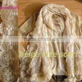 Hot Sale the Most Popular Long Wave Lace Scarf Quality Choice thumbnail-2