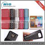 Phone Case Empty Thread Polka Dot PU+ TPU Wallet Case With Stand, For Samsung Galaxy S6 Edge Leather Case thumbnail-1