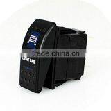 Rocker Switch WK 12 Volt LED Light Bar Waterproof Ip68 on off Blue