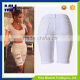 Personality Hole Fashion Street Snap Slim Big Yards of White Jeans Shorts thumbnail-3
