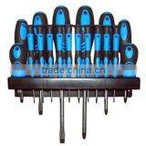 TOP S-4018 18 Pcs Screwdriver Set Hang Rack Packing(CRV)