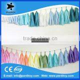 Colorful Party Tissue Paper Tassel Garland Decoration Quality Choice