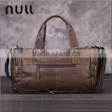 New Stylish Promotional Custom Waterproof Vintage Oil Genuine Leather Travel Duffle Bag for Men thumbnail-4