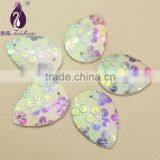 18*25 mm Teardrop Sew On Rhinestone , Flatback Gemstone Cabochon ,Earring Pendent Baeds