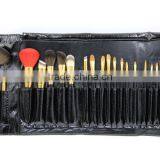 Professional 22 Pcs Brushes for Makeup - Quality Black Leather Bag