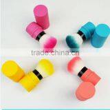 Colorful Retractable Round Hair Kabuki Brush thumbnail-2