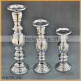 popular silver ceramic candle holder candlestick decorative