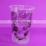 iced coffee single-use cup 500ML/plastic iced coffee cups/plastic cup design