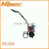 2-stroke 1e40f-5 gasoline tiller HYLD25 with 1.2L fuel tank