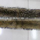 Wholesale Natural Raccoon Fur Collar Coat Detachable /Scarf 80cm*17cm thumbnail-3