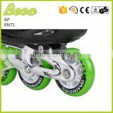 Wholesale Retractable Green Metal Frame pu Wheel Roller Skate Shoes thumbnail-3
