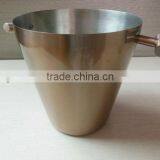 Ice Cooler 18/8 Stainless Steel Ice Bucket, Electroplating Metal Ice Bucket