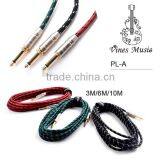 wholesale Woven musical instrument cable for guitar accessories