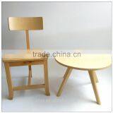 TDSM-33-3 QVB HANGZHOU JIANDE TONGDA BIRCH WOOD FRAME NATURE COLOR PLYWOOD SEAT+PLYWOOD BACK DININING CHAIR thumbnail-2