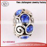 European Charms New Design Rhinestone Metal Beads Jewelry Findings Supplier Bracelet Charms thumbnail-1