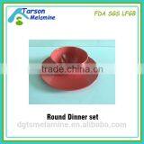 Unbreakable Melamine Dinner Set ,round Bamboo Melamine Dinner Plate & Bowl thumbnail-5