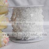 3+12MM 42M/Roll Star Imitation Pearls Bead Garland Decorative Artificial Flower Garland