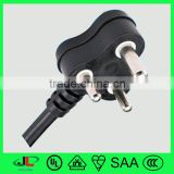 16amp/250V South Africa SABS power cord with plugs and connectors