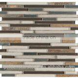 Natural Stone Mosaic and Crystal Glass Mosaic Tile (crystal Glass ) thumbnail-2