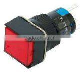 16mm Square Head Mininature Push Button Switch With Light 2NO+2NC KD16-11FD KD16-22FD