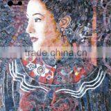 PP-GM02 Portrait Glass Wall Pattern Mural for Wall Sexy Lady Wall Decorate Mural thumbnail-3