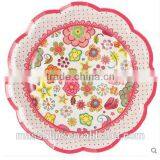 Lacy Shape Flower Picture Paper Plate