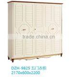 White Wooden Wardrobe for Mediterranean Style Bedroom Furniture Design thumbnail-6