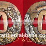 Handmade Traditional Samurai Katana Sword With Damascus Steel Blade and Casting Zinc Alloy Tsuba JL921 thumbnail-3