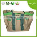 Green and Lightgray Tool Bag With Tow Handles thumbnail-1
