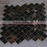NATURAL BLACK AND GOLD ( MICAHEL ANGELO ) MOSAIC TILES thumbnail-1