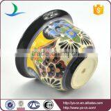 YSfp0009 Set of 2 Handmade Ceramic Flower Pot With Round Shape thumbnail-4