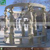 Hand Carved Stone Gazebo Pavillion Marble Stone Outdoor Backyard Gazebo Pavillion thumbnail-1
