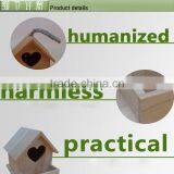 Wooden Bird Cage, Wood Bird House, Garden Decorative Bird Cage Wood Crafts thumbnail-2