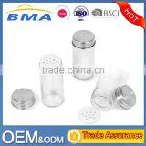 Glass Pepper Spice Shaker Jar Salt and Pepper Shaker With Stainless Steel Lid thumbnail-1