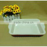 2014 Hot Sale Colored Daily Use Porcelain Ceramic Cake Bakeware thumbnail-3