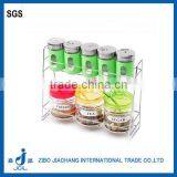 Upmarket Colorful Glass Condiment Sets With Metal Stand thumbnail-1