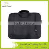 Black Classic Neoprene Laptop Handbag With Pocket thumbnail-1