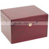 Simple style memorial chest cremation wooden urn for ashes