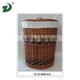The Wicker Basket Cheap White Wicker Laundry Willow Basket thumbnail-1