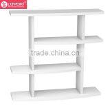 New Design Modern 4 Tier Wave Bookshelf MDF Wood Hall Console Table thumbnail-5