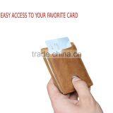 RFID Blocking Bifold Slim Genuine Leather Thin Minimalist Front Pocket Wallets for Men Money Clip - Made From Full Grain Leather thumbnail-2